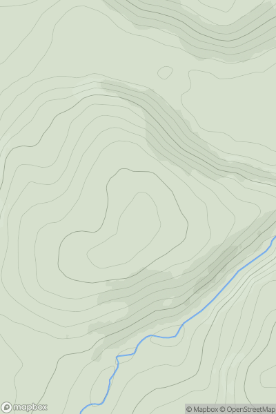 Thumbnail image for Leap Hill [The River Tweed to the English Border] [NT440195] showing contour plot for surrounding peak